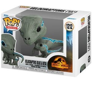 Funko - POP! Movies: Jurassic World Dominion - Velociraptor (Blue & Beta)